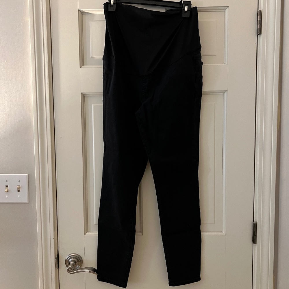 maternity over-the-belly skinny jeans in lunar wash